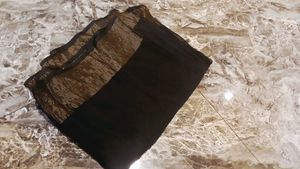 Elegant Black Saree with Blouse
