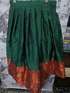 Beautiful Green👗🥳 &amp; Orange Ethnic Skirt