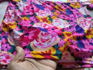 Floral Puff Sleeve Crop Top