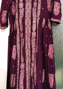 W Festival Elegant Purple Printed Kurta
