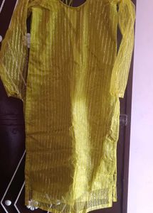 beautiful net fabric long kurti with full sleeve