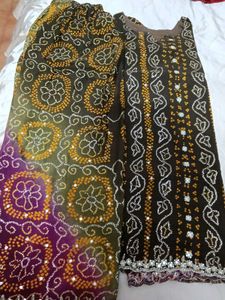 Designer Bandhani Lehenga Choli Set