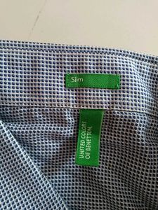 Men's Blue Checked Dress Shirt(new)