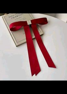 Viral Magnetic Red Ribbon Hair Clip