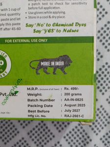 Attar Ayurveda Indigo Powder Natural Hair Dye