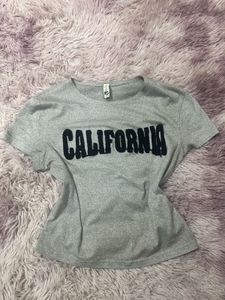 Grey "California" Graphic T-Shirt