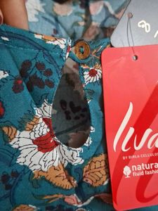 Brand new cotton Teal Floral Print Kurta