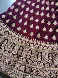 Elegant Velvet Lehenga Choli Set