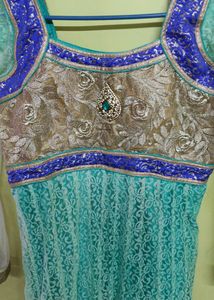 One time worn, very good condition floor length anarkali...