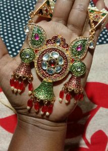 Rani Har Long Necklace With Earning