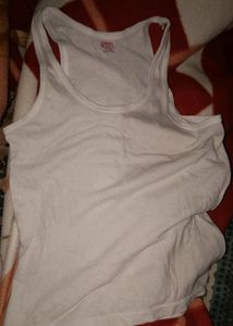 Striped Navy Blue Vest (baniyan) For Kids Used