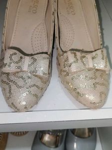 Sparkly Bow Ballerina Flats for Girls