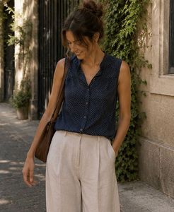 casual and formal sleeveless top for women