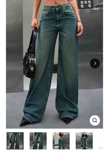 Vintage Wash Wide Leg Jeans
