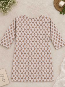 Floral Print Cotton Kurta