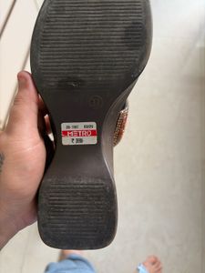 Embellished Wedge Flip Flops