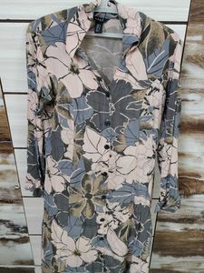 Retro Floral Button-Down Shirt