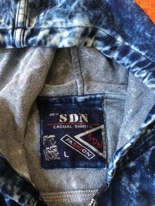 Denim Half Jacket Sdn Fashion