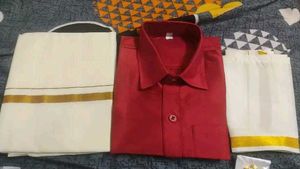 Men's Red Kurta Set