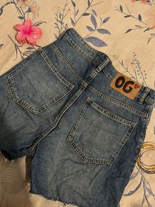 Blue Denim Shorts