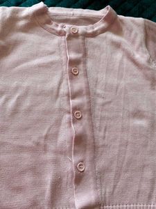 Chic Pink Knit Cardigan