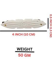 Exquisite White Ethnic Hair Clip