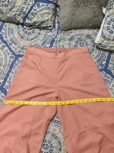 Women's Peach Palazzo Pants