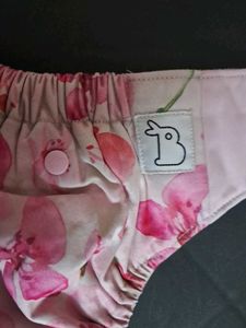 Cloth Diaper with Floral Print