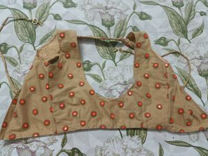 Embellished Sleeveless Ethnic Blouse/Koti