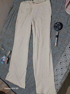Comfortable Beige Wide-Leg Pants