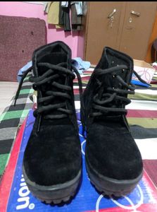 Stylish Black Suede Ankle Boots for Women