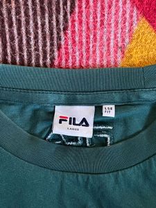 FILA Biella Italia Logo Embroidered T-Shirt - Fore
