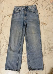 H&amp;M Light Wash vintage straight Leg Jea
