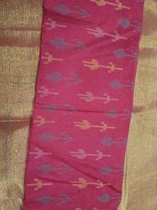 Vibrant Pink Ikat blouse material