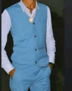 Light Blue Men's Suit