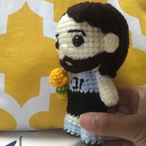 Handmade Messi Crochet Doll