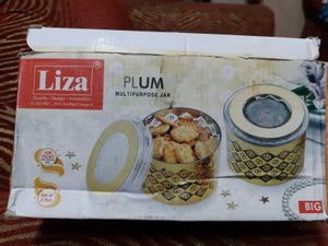 Liza Plum Multipurpose Jar (Set of 2)