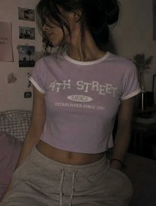 Lilac Crop Tee ( Not Used)