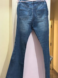 Women's Blue Flare Jeans