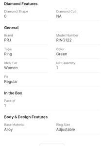 Statement Emerald &amp; Diamond Ring