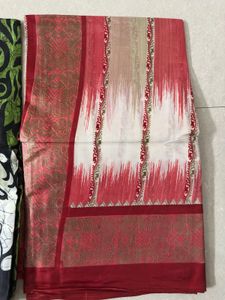 Designer Saree with Abstract Print