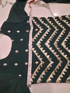 Elegant Emerald Green Kurta Set with Dupatta