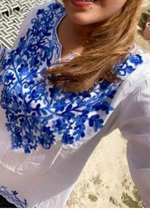 Kashmiri Embroidery Short Kurti