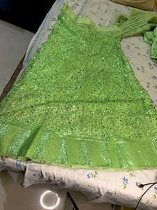 Sequence Green Lehanga