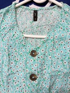 Sky Blue Floral Print Dress🩵