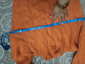 Cozy Knit Self Design Sweater in loose fit