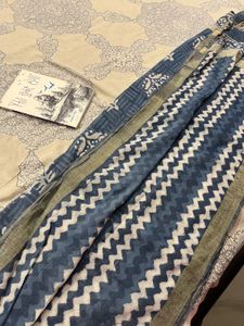 Indigo, Jamdani, Almond and Blue Ethnic Dupatta