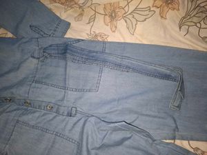 Light Wash Denim Jumpsuit