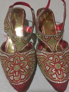 Embellished Red Heels