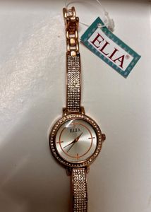 ELIA Rose Gold Crystal Watch